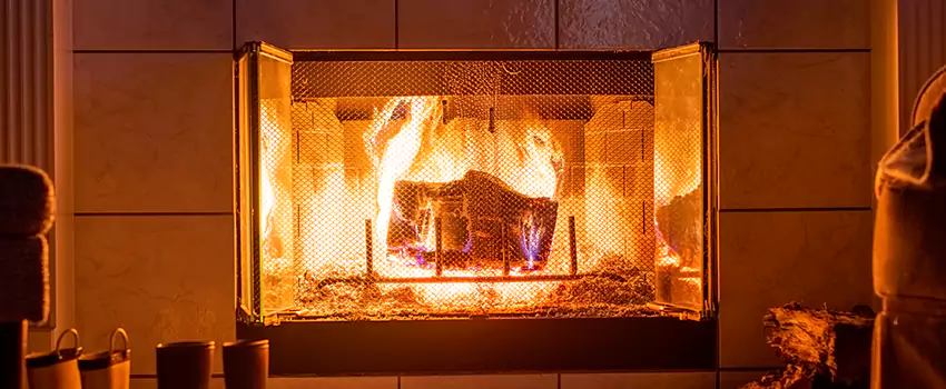Mendota Hearth Landscape Fireplace Installation in Ypsilanti, Michigan