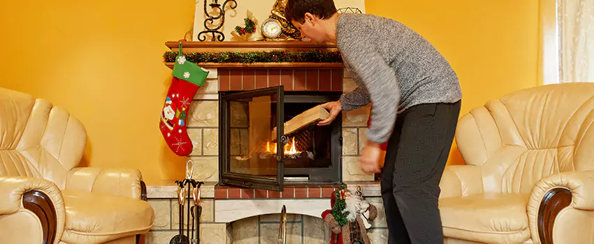 Rusted Metal Fireplace Restoration in Ypsilanti, Michigan